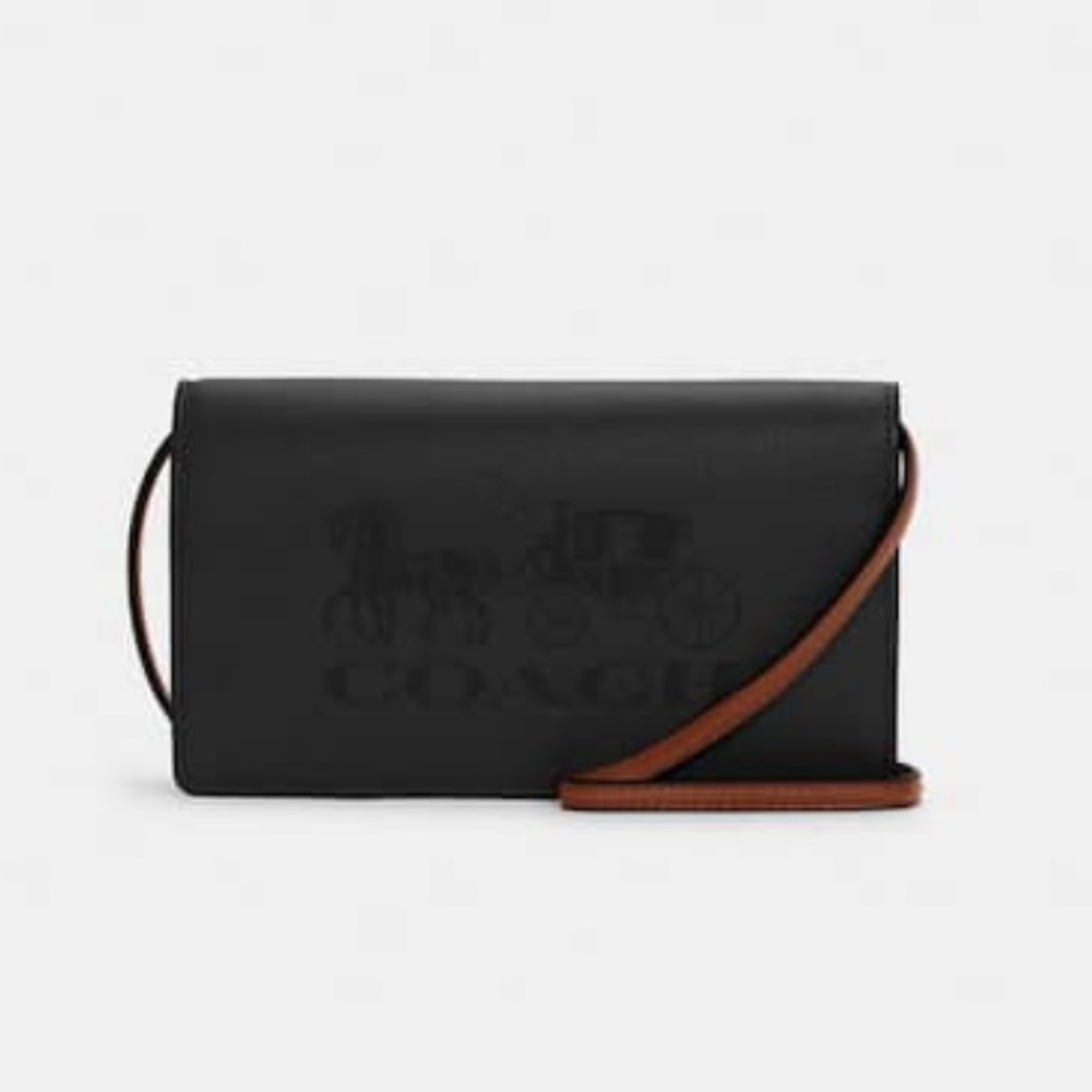 COPY - Black leather Coach crossbody